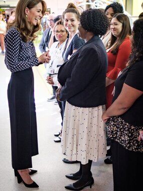 ZARA High Waist Wide Leg Culottes ASO KATE MIDDLETON